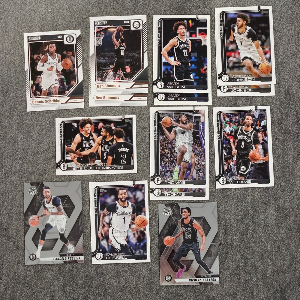 Lot of 14 Brooklyn Nets Base Mixed Trading NBA‎ Cards SOME DUPLICATES
